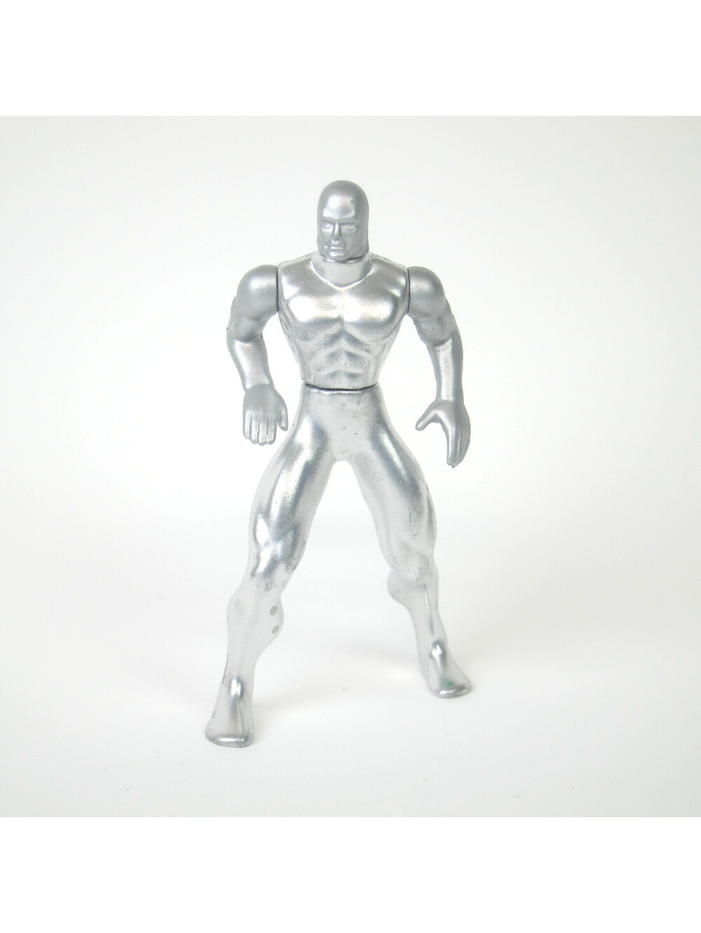 Vintage Marvel Silver Surfer Die-cast Metal Action Figure 1995 ToyBiz Poseable